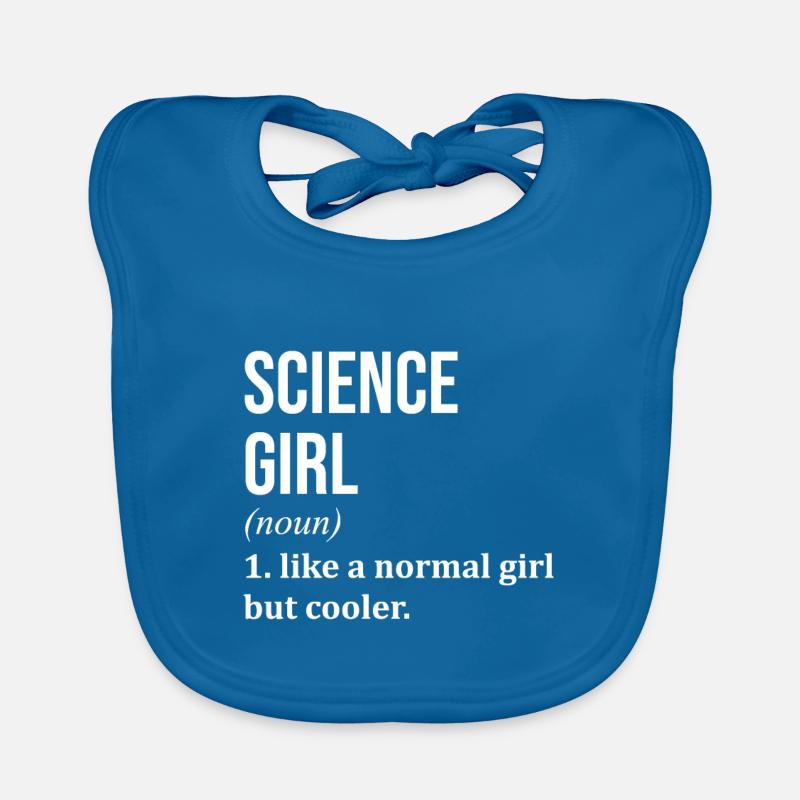 science - Bavoir bio Bébé - bleu paon