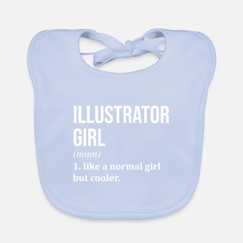 Illustrator Organic Baby Bibs