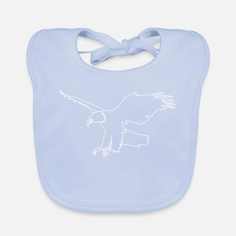 Eagle lineart Organic Baby Bibs