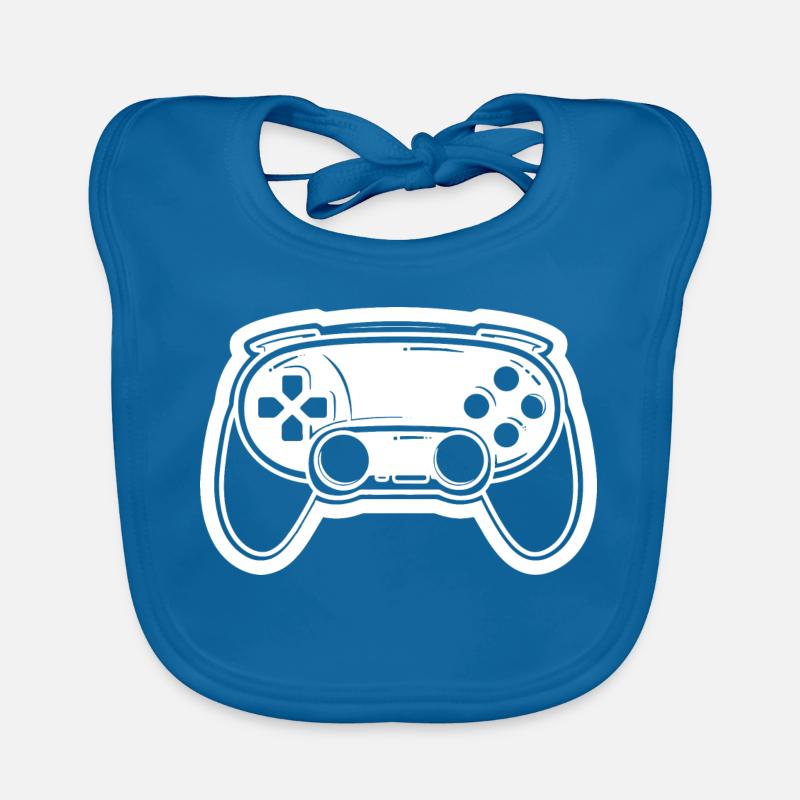 Video Game Controller Drawing Organic Baby Bibs