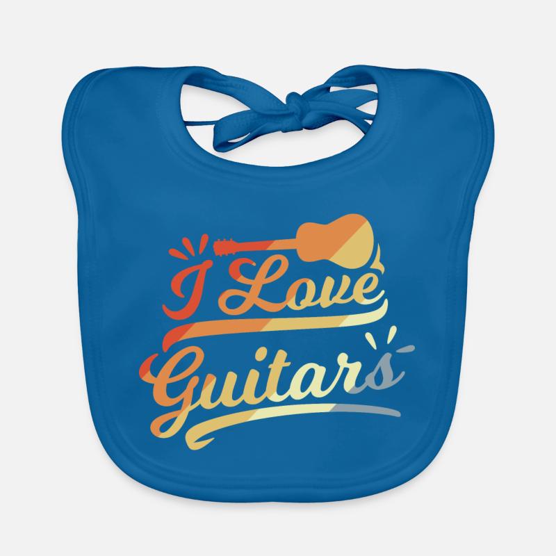 Guitar Love Organic Baby Bibs