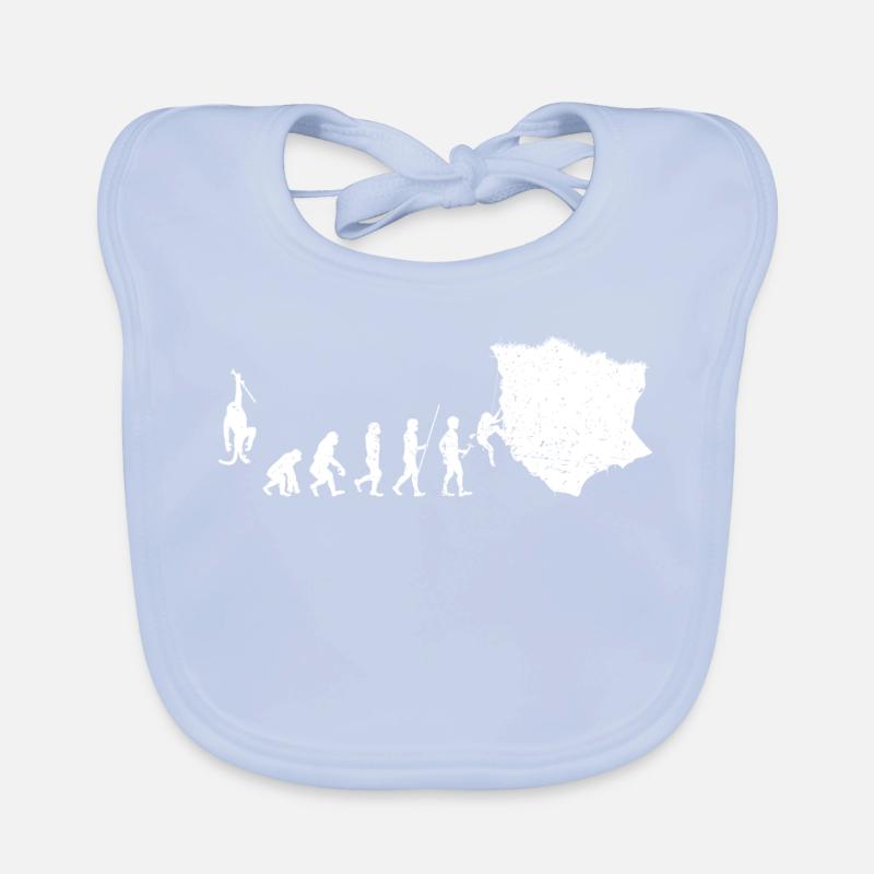 Evolution zur Abenteuer-Silhouette Baby Bio-Lätzchen