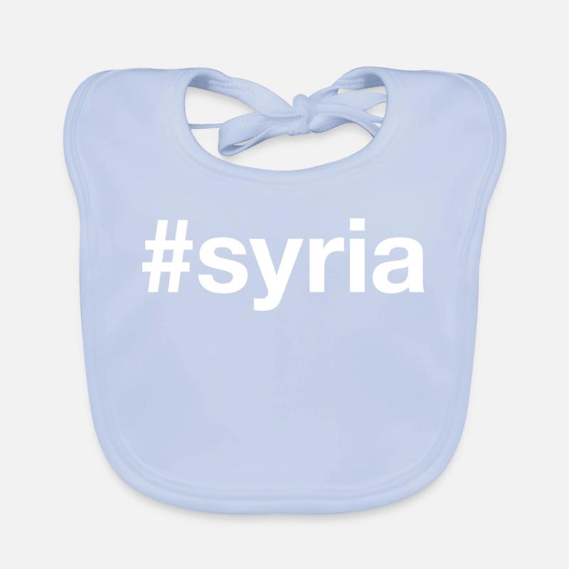 SYRIA Hashtag Syrien Baby Bio-Lätzchen