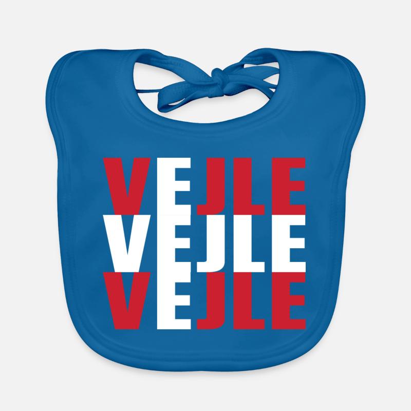 Vejle Danemark Drapeau Bavoir bio Bébé