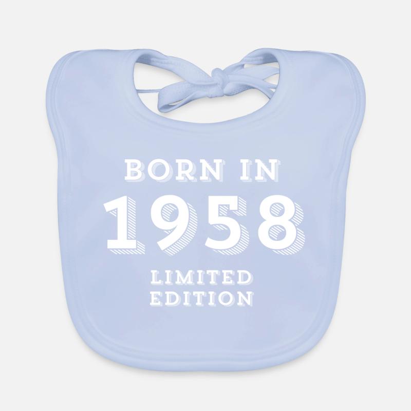 1958, date de naissance, année de naissance Bavoir bio Bébé