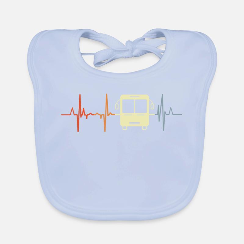 Fréquence cardiaque du bus Bavoir bio Bébé