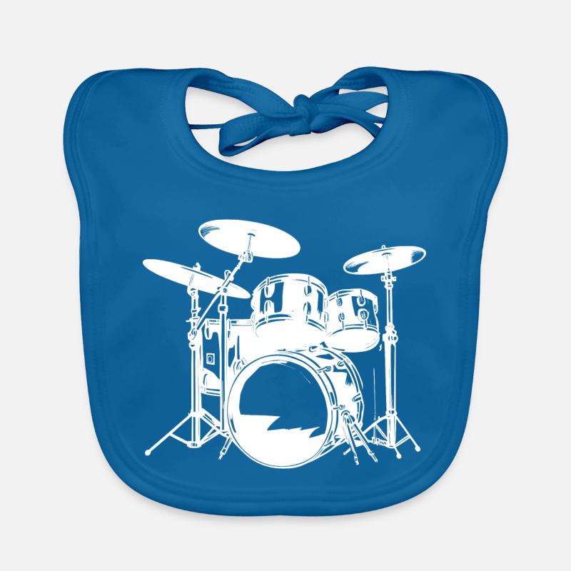 Drumkit Zeichnung Baby Bio-Lätzchen