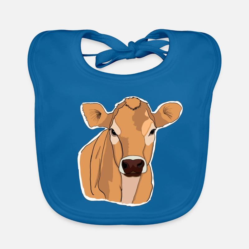 Vache Vaches Bavoir bio Bébé