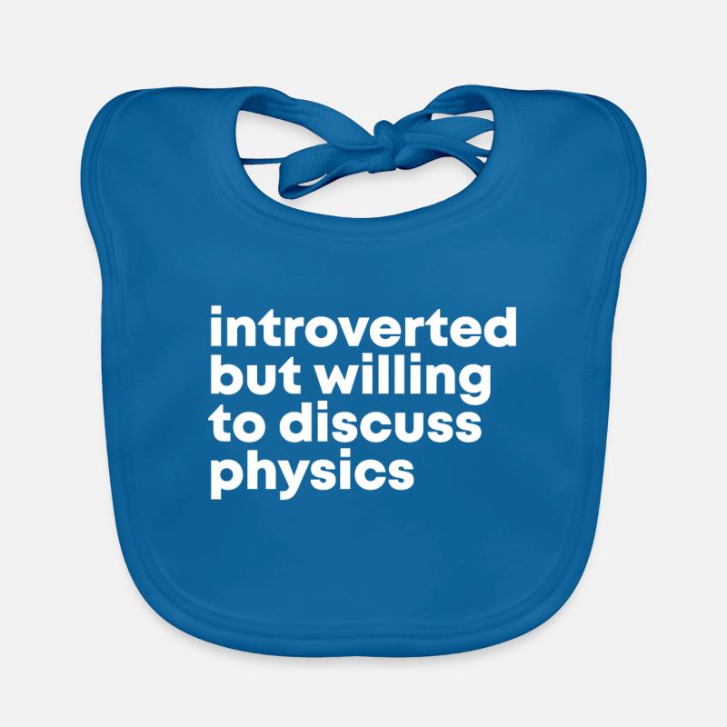 Physik - Baby Bio-Lätzchen - Pfauenblau
