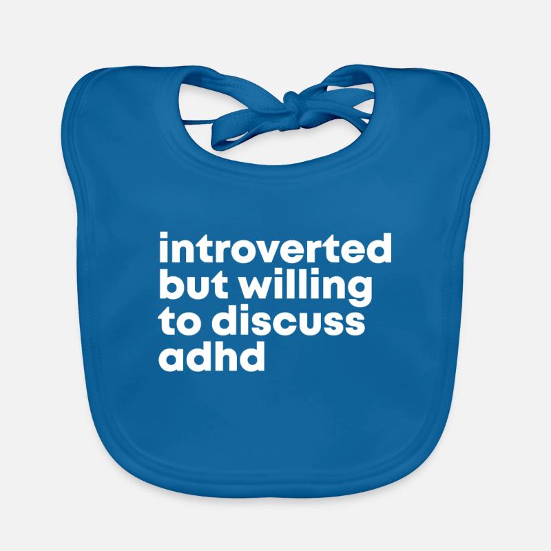 ADHS - Baby Bio-Lätzchen - Pfauenblau