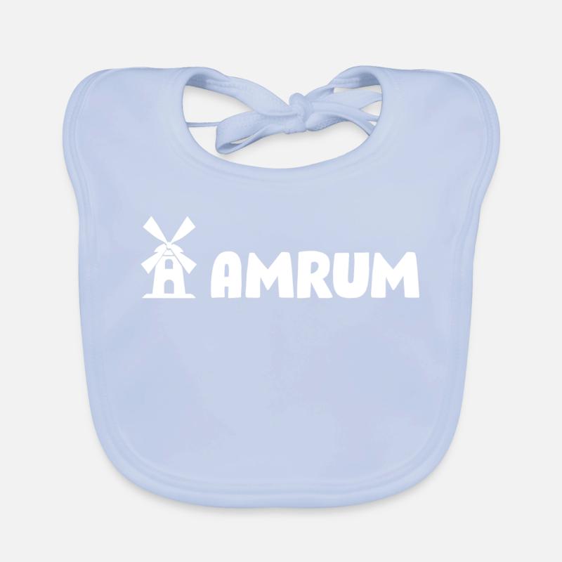 Amrum Windmühle Baby Bio-Lätzchen