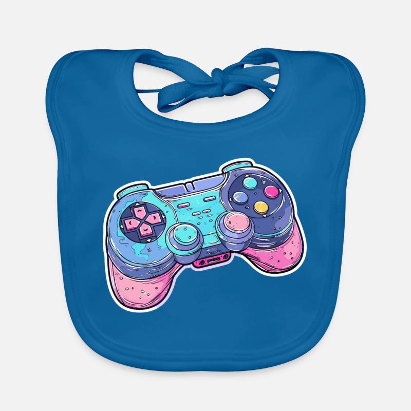 Game Controller Grafik Baby Bio-Lätzchen