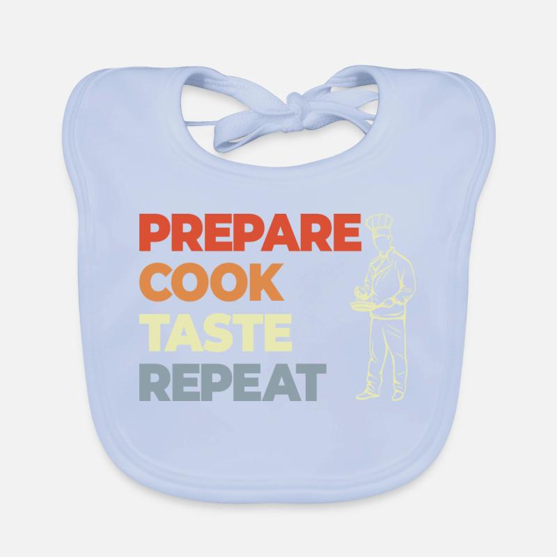 Prepare Cook Taste Repeat Organic Baby Bibs