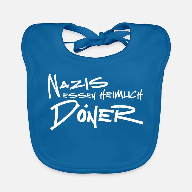Nazis essen heimlich Döner Baby Bio-Lätzchen
