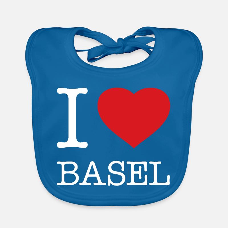I LOVE BASEL Baby Bio-Lätzchen