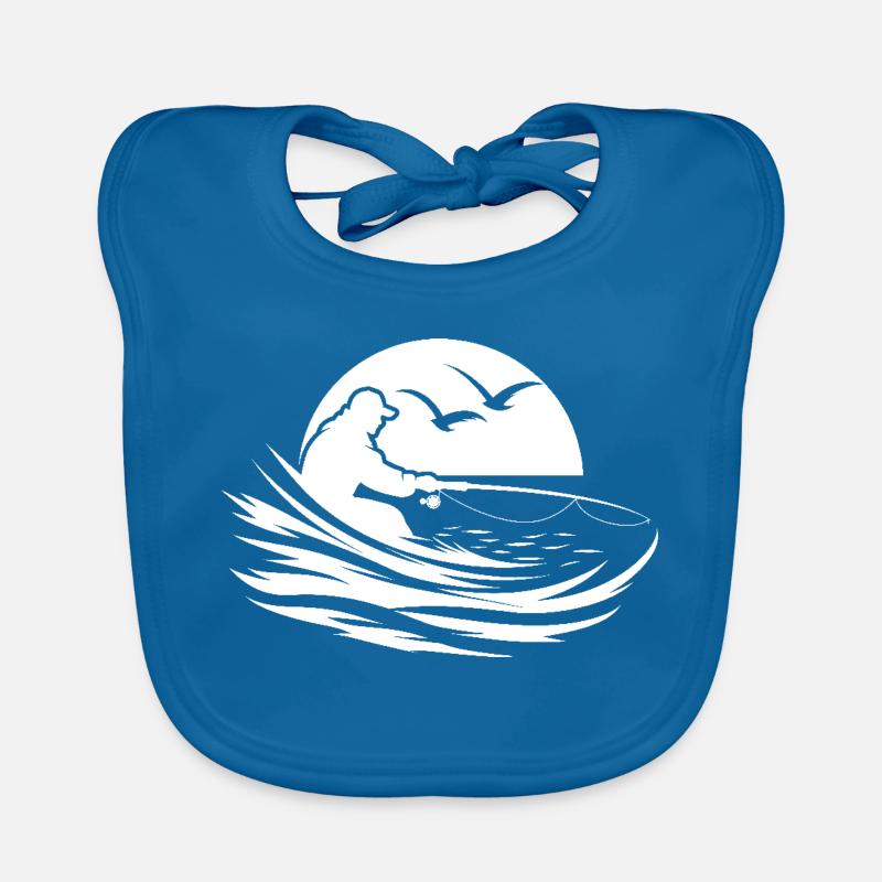 Graphique de pêche Bavoir bio Bébé