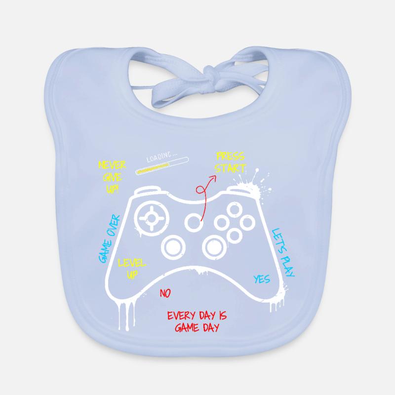 Gamer Controller Graffiti Baby Bio-Lätzchen