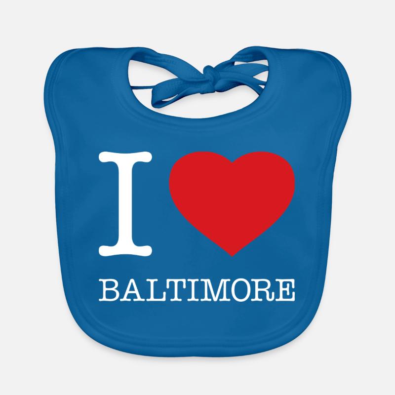 I LOVE BALTIMORE Baby Bio-Lätzchen
