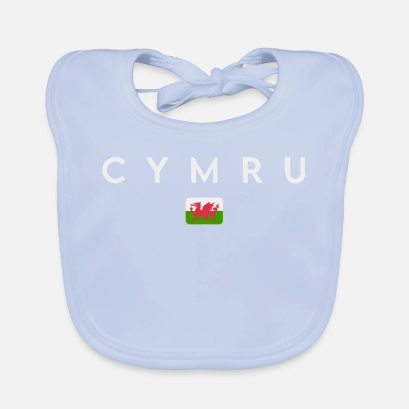 Drapeau du Pays de Galles, fierté galloise Bavoir bio Bébé