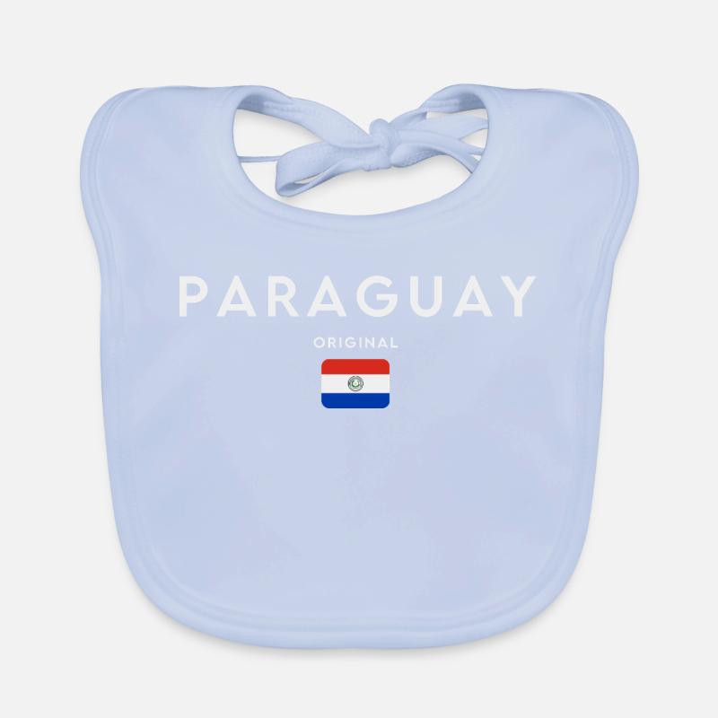 Paraguayan flag, Paraguayan pride Organic Baby Bibs