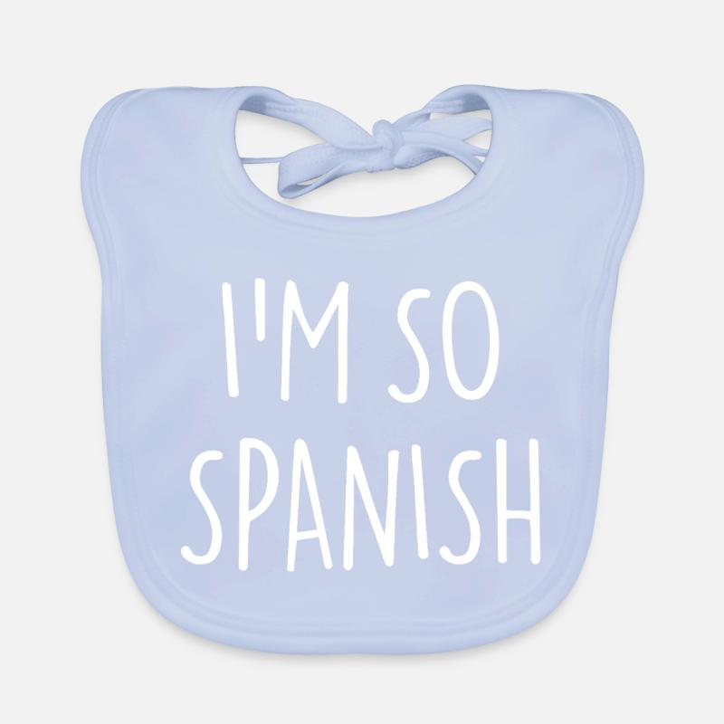 I'M SO SPANISH Spanisch Spanien Baby Bio-Lätzchen
