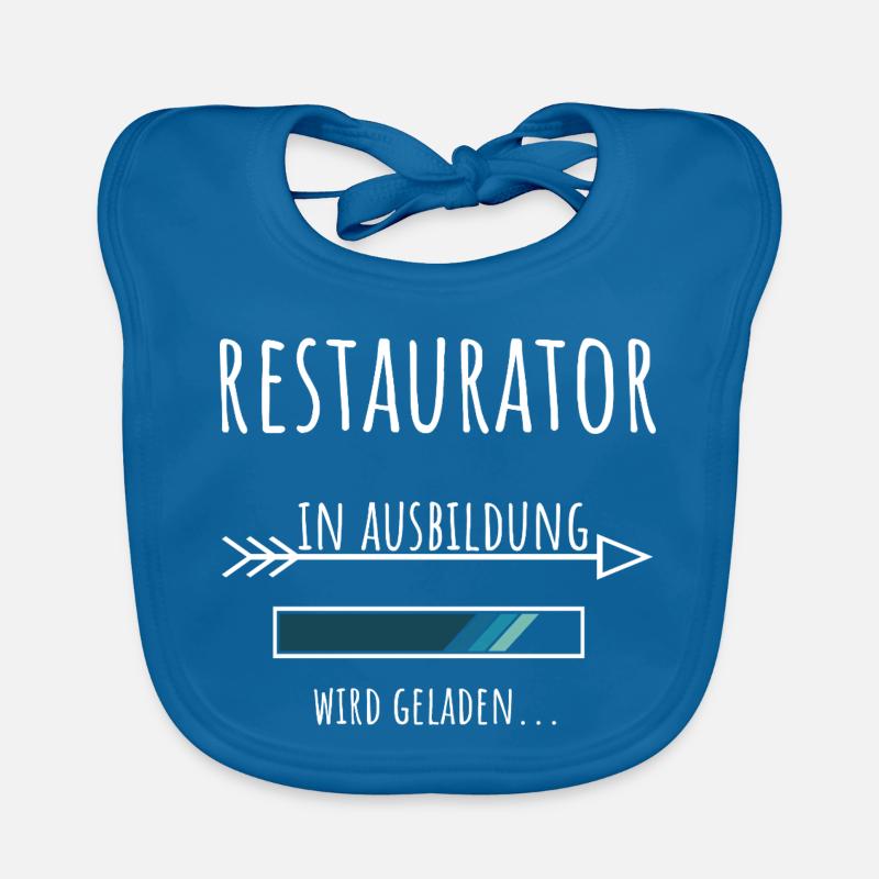 Restaurator Ausbildung Beruf Geschenk Baby Bio-Lätzchen