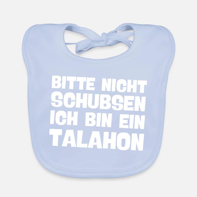 bitte nicht schubsen ich bin ein talahon Meme Baby Bio-Lätzchen