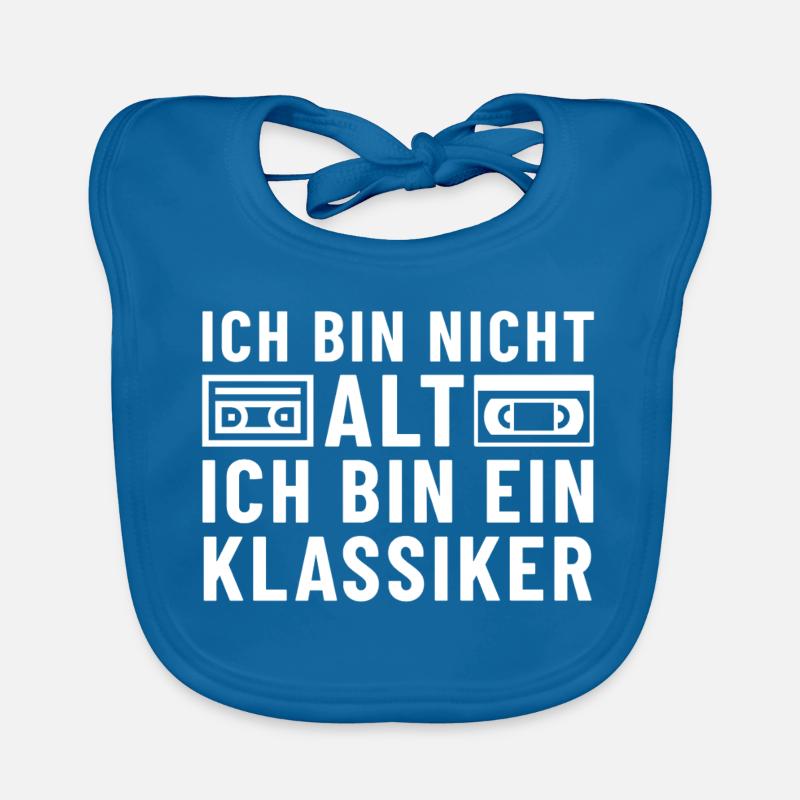 Ich bin nicht alt ich bin ein Klassiker Kassette Baby Bio-Lätzchen
