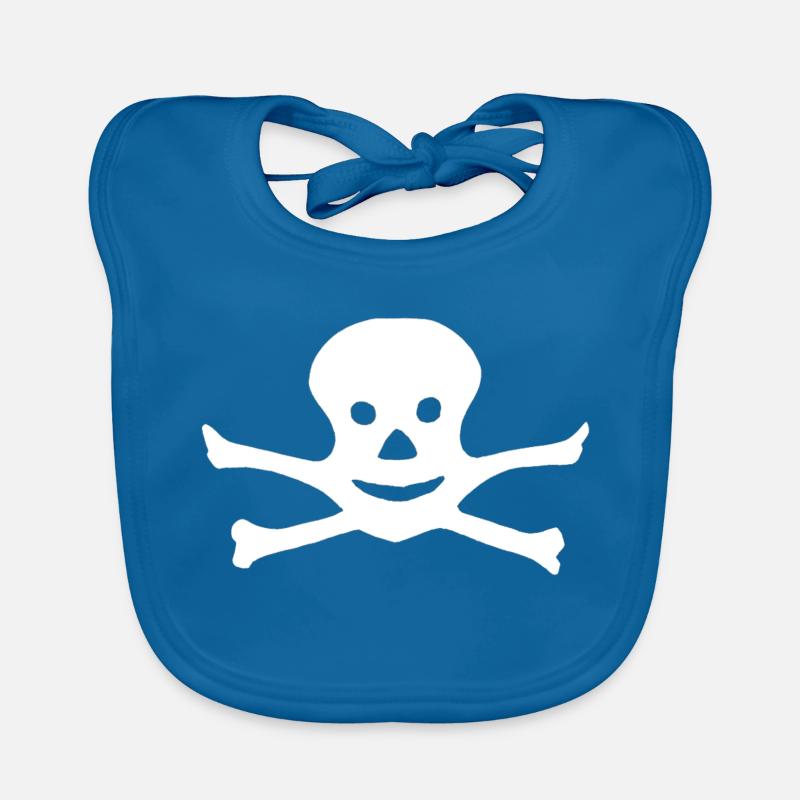 Willy Wolf - Smiling Skull Organic Baby Bibs
