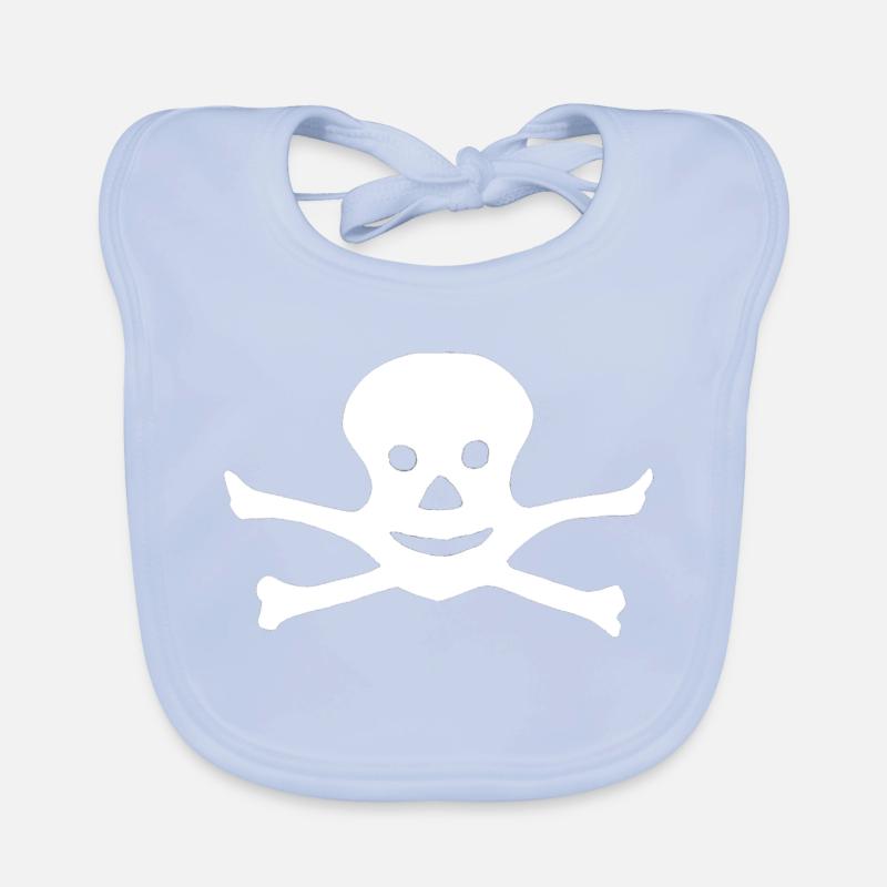 Willy Wolf - Smiling Skull Organic Baby Bibs