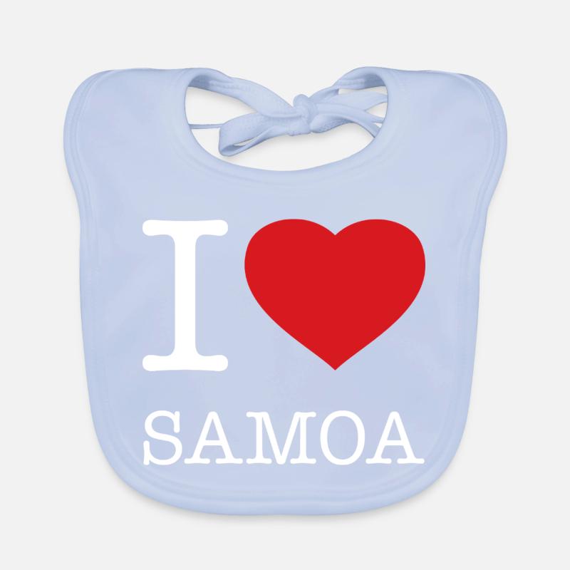 I LOVE SAMOA Baby Bio-Lätzchen