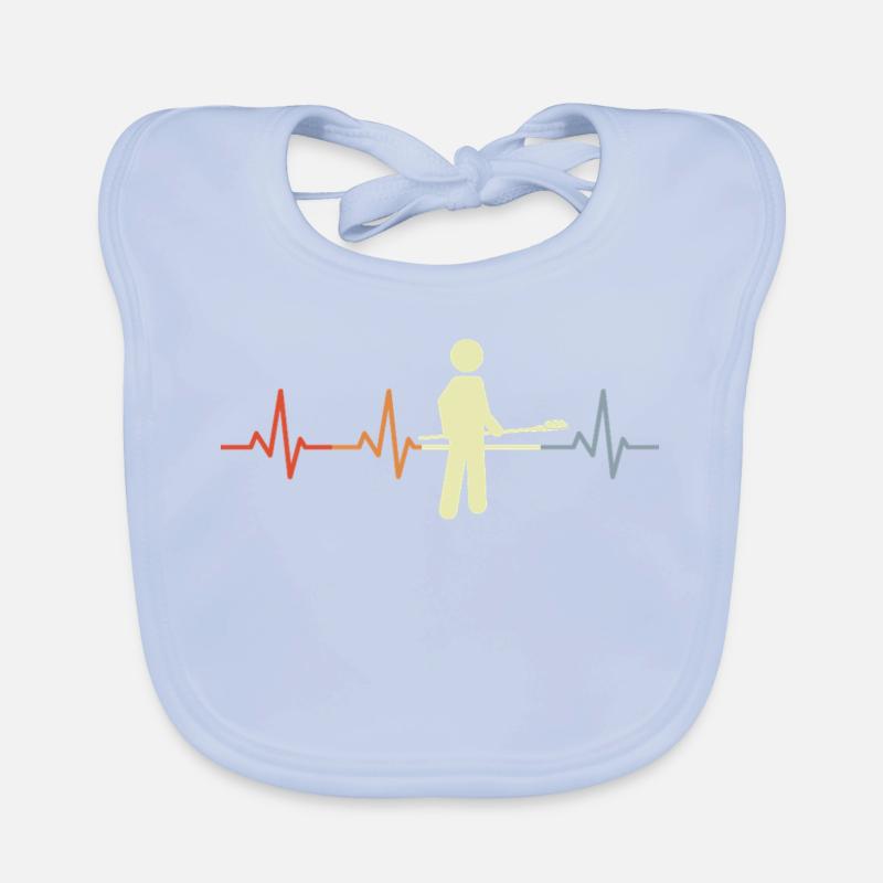 Bäcker Strichfiguren Herzklopfen Baby Bio-Lätzchen