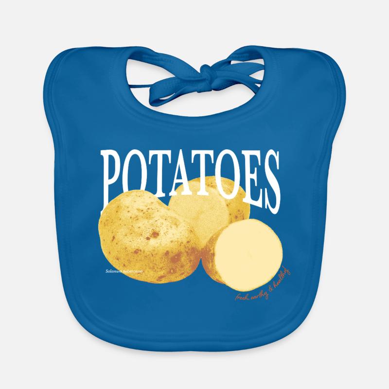Pommes de terre – Retro Vegetable Statement Bavoir bio Bébé