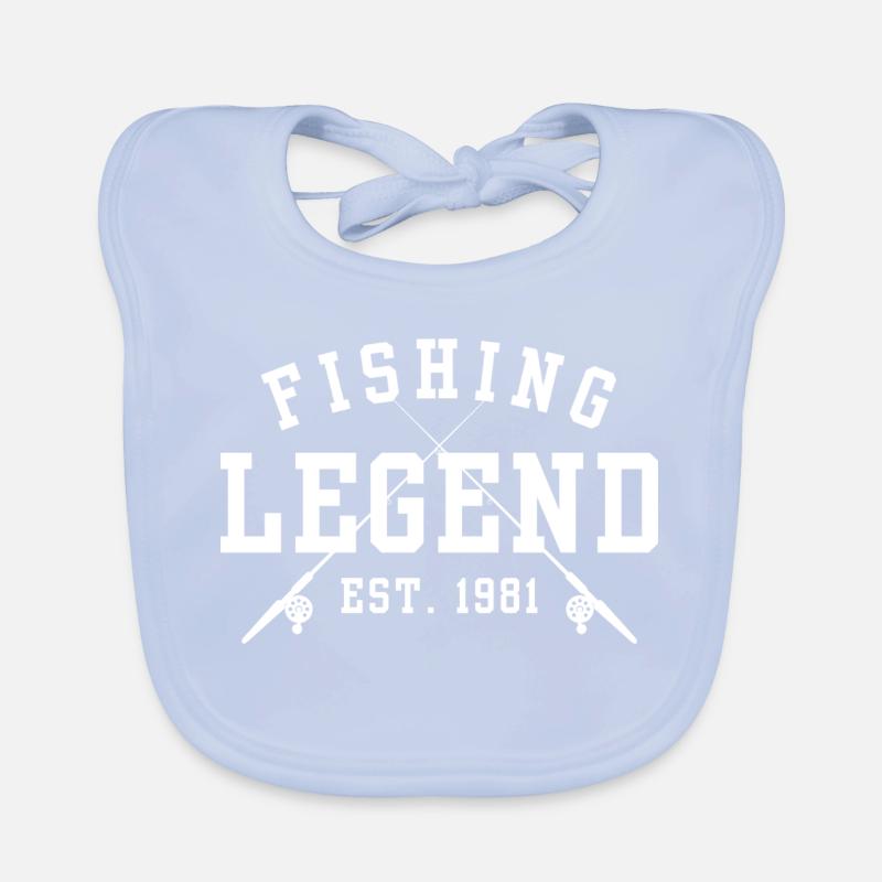 Légende de la pêche Est 1981 Bavoir bio Bébé