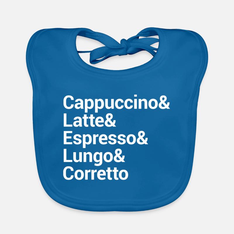 Kaffee-Stil Typografie Design Baby Bio-Lätzchen