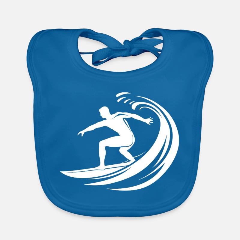 Logo de surf Bavoir bio Bébé