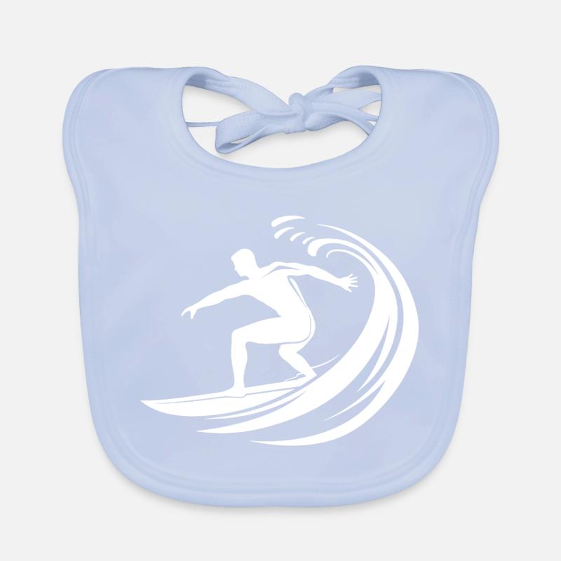 Logo de surf Bavoir bio Bébé