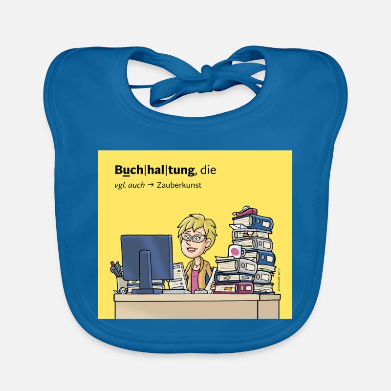 Buchhalterin, Comicfigur Baby Bio-Lätzchen