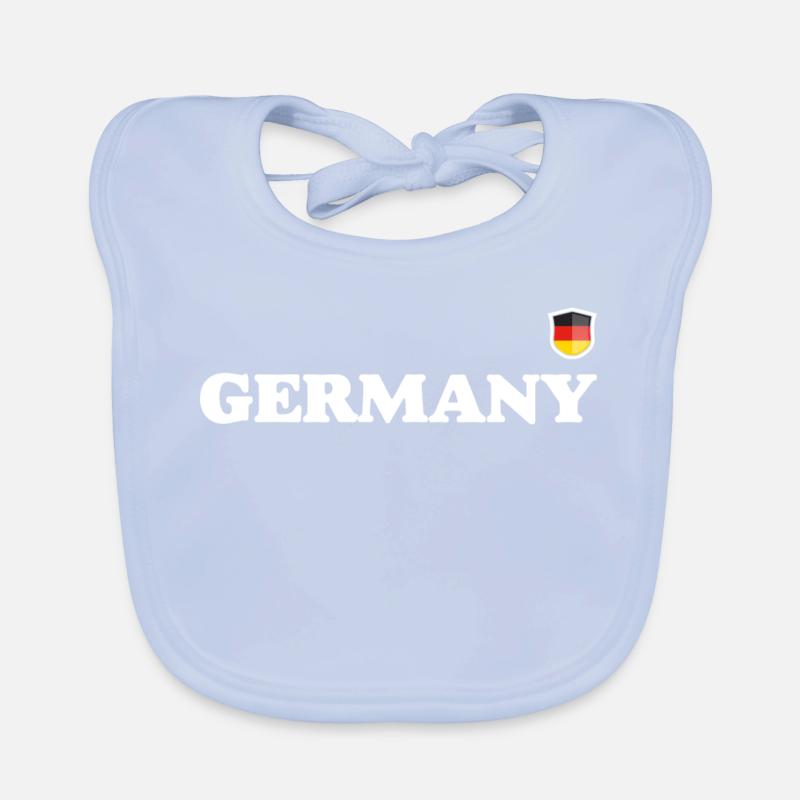 T-shirt de typographie Germany Crest Bavoir bio Bébé