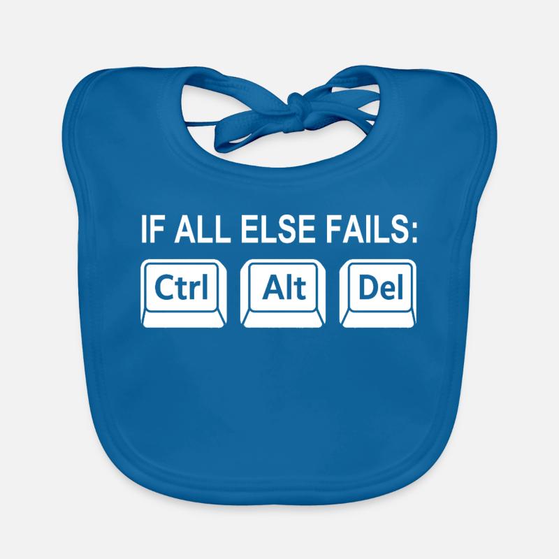 Programmer Shortcut Geek IT Support Computer Organic Baby Bibs