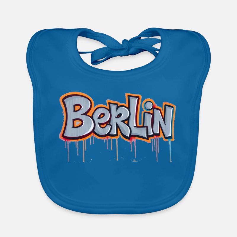 Berlin Graffiti Baby Bio-Lätzchen