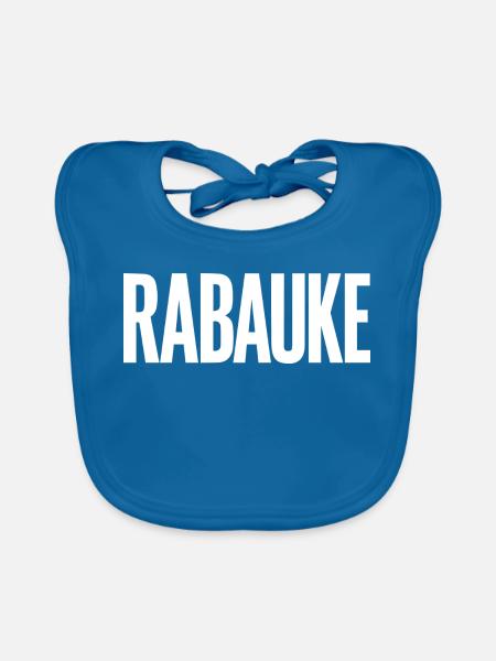 Rabauke - Baby Bio-Lätzchen - Pfauenblau - Vorne