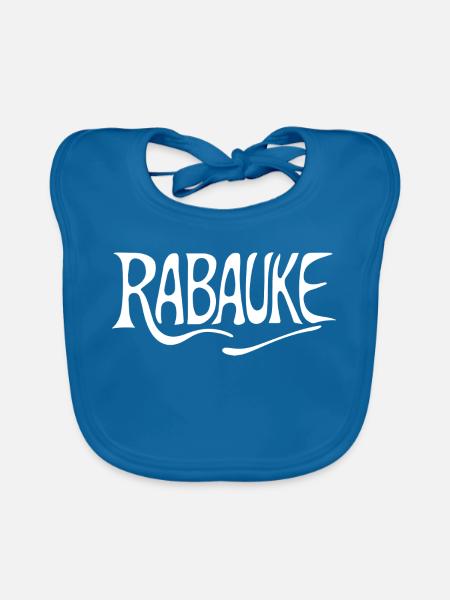 Rabauke - Baby Bio-Lätzchen - Pfauenblau - Vorne