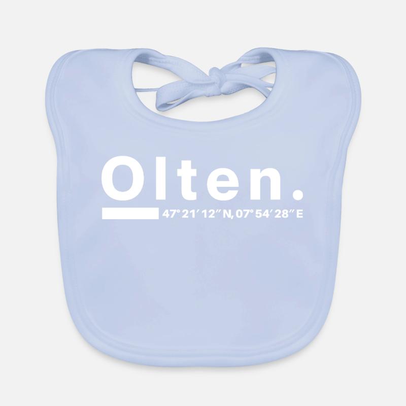 Olten Coordinates Solothurn Oltener Oltenerin Organic Baby Bibs