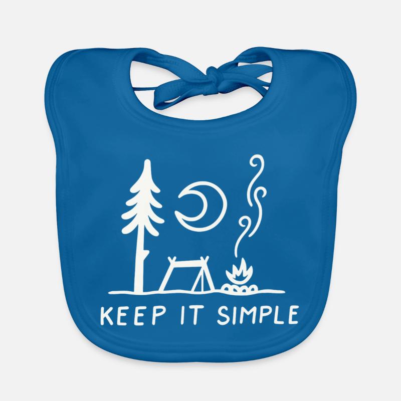 Minimal Camping Skizze: Keep It Simple Baby Bio-Lätzchen