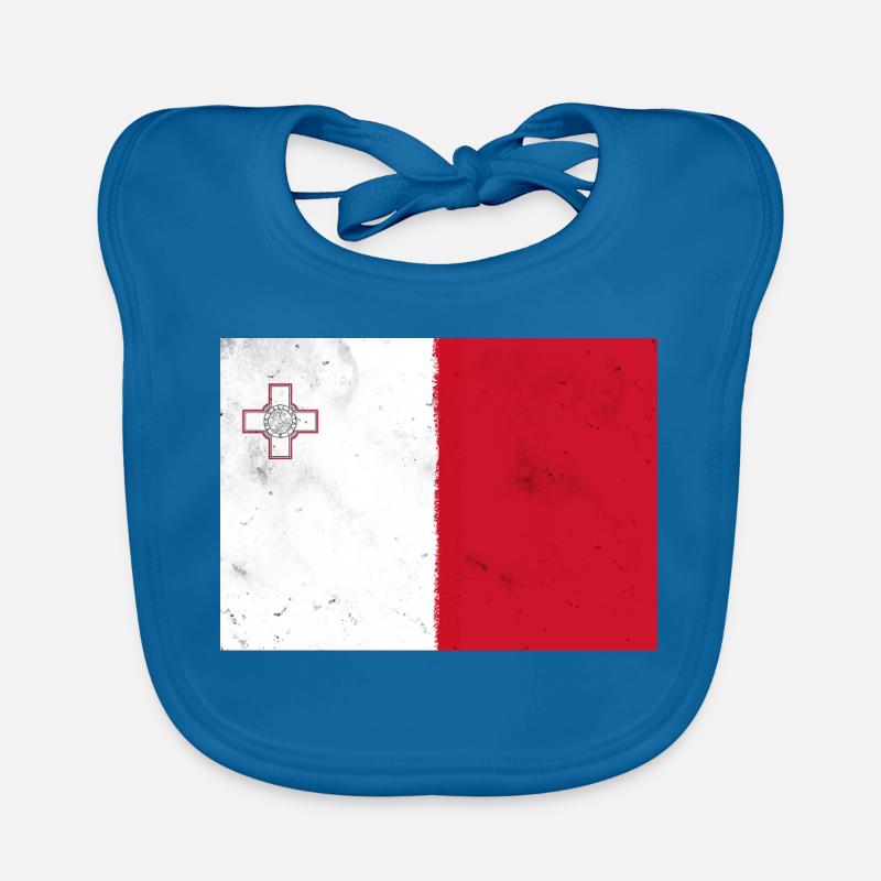 Drapeau de Malte Bavoir bio Bébé