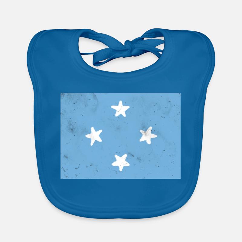 Drapeau de la Micronésie Bavoir bio Bébé
