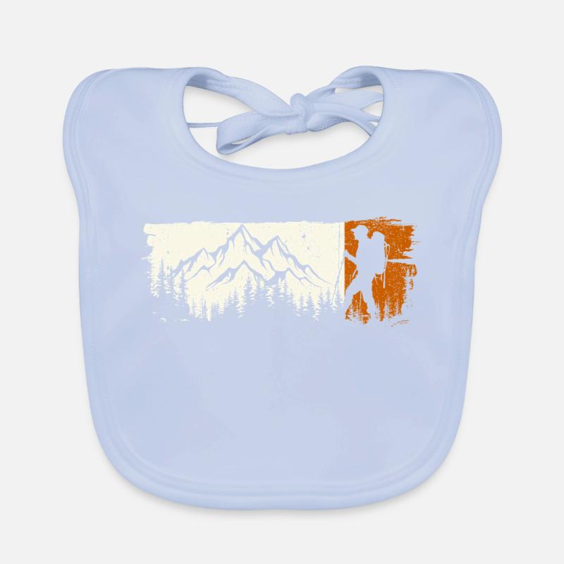 Mountain Explorer Silhouette Tee Organic Baby Bibs