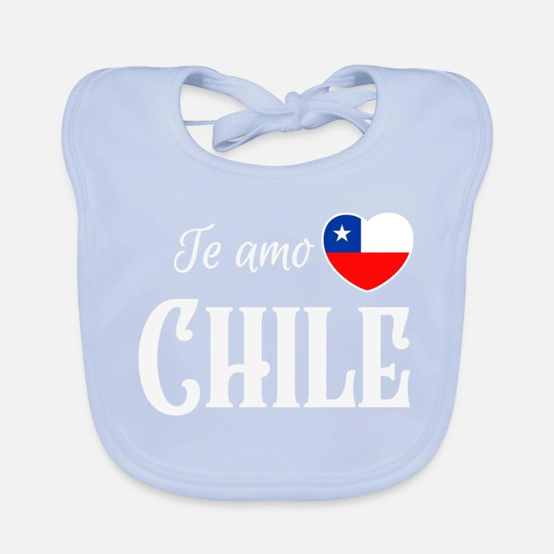 I love Chile, Chilean pride Organic Baby Bibs