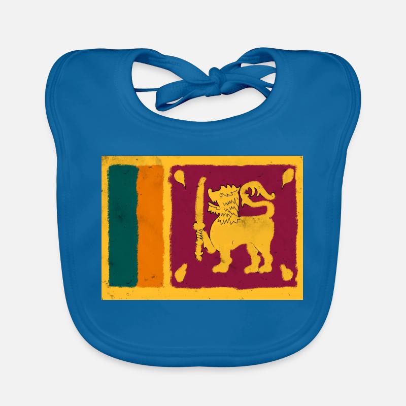 Drapeau du Sri Lanka Bavoir bio Bébé